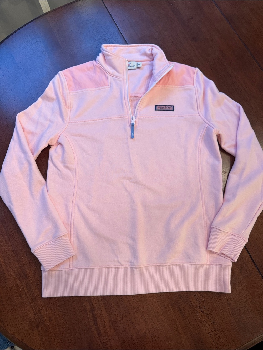 Vineyard Vines Light Pink Quarter-Zip Pullover